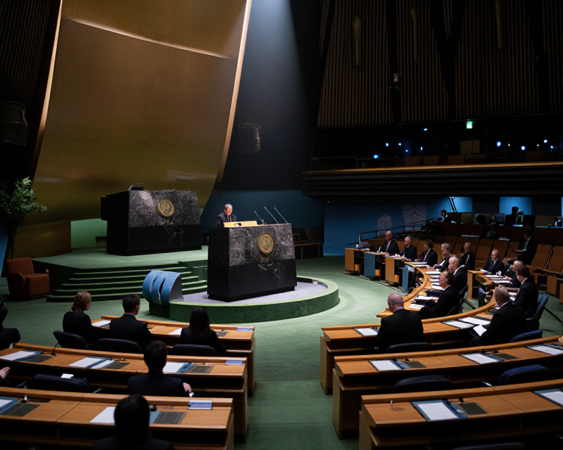 UN Assembly Hall Atmosphere