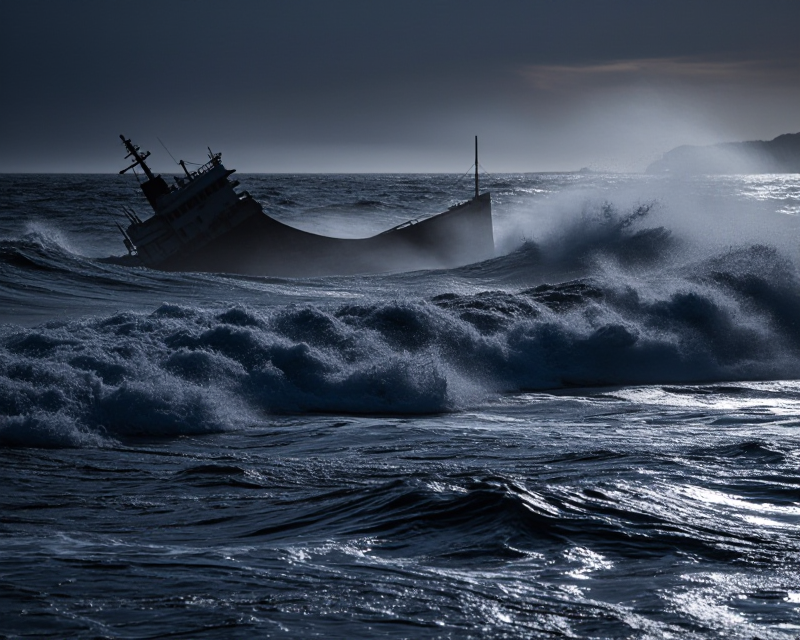 Dark Busan Sea