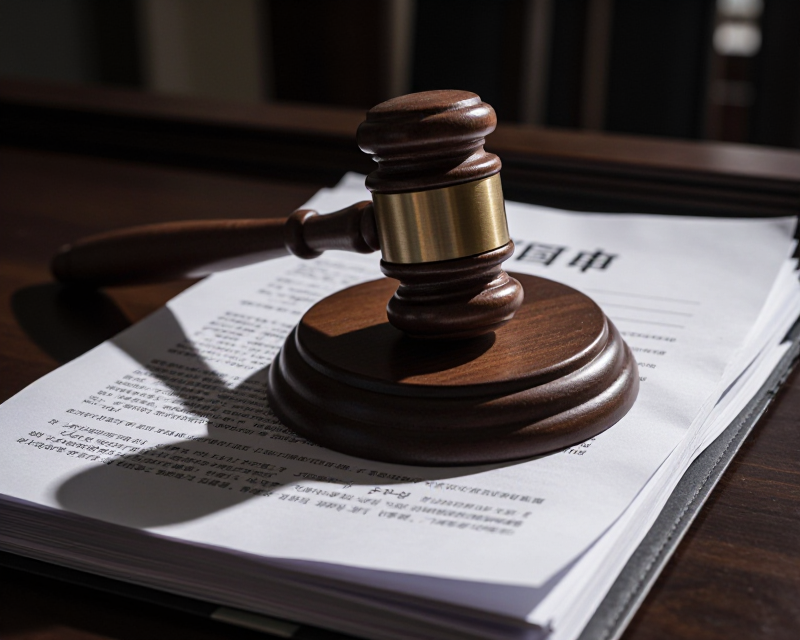 Judicial Gavel in Shadow
