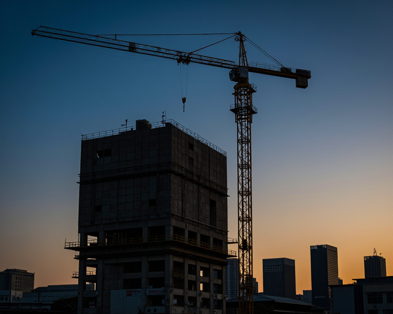 Seoul Construction Silhouette