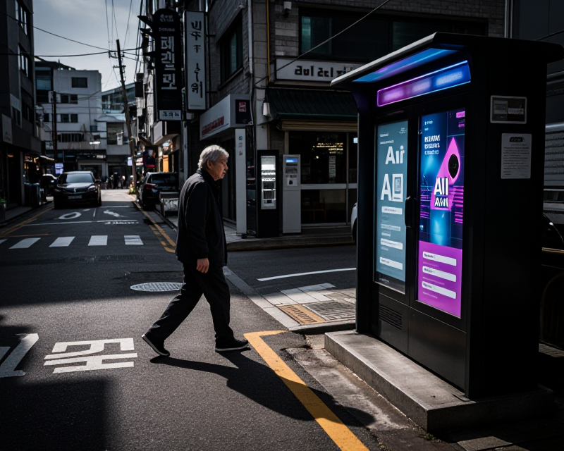 The Contrast of Aging and Technology in Seoul