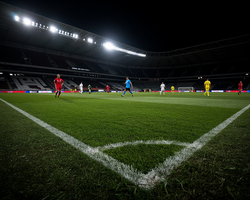 Dramatic Football Stadium Atmosphere