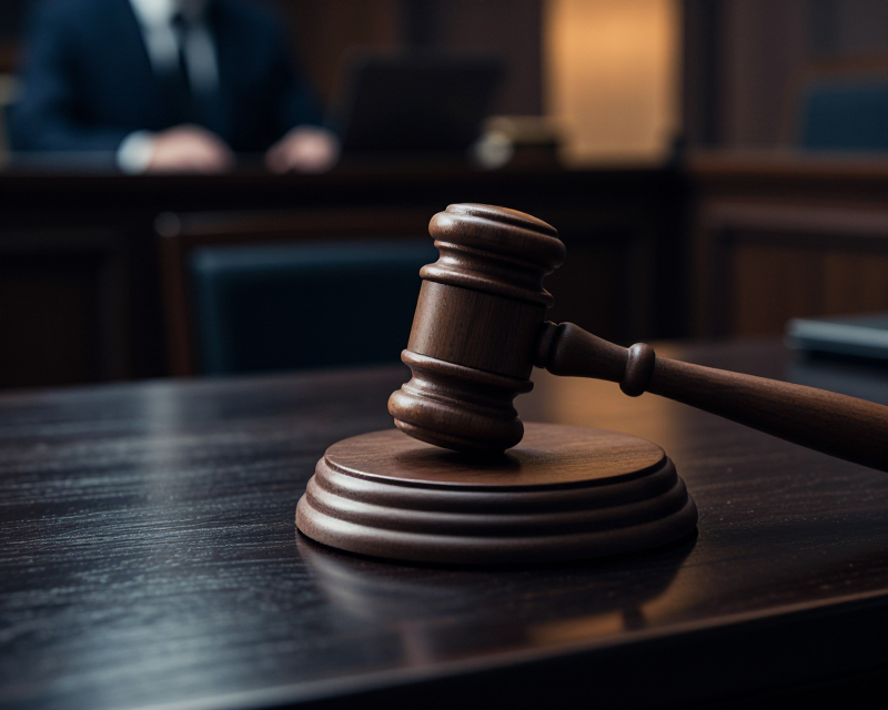 Symbolic Courtroom Gavel