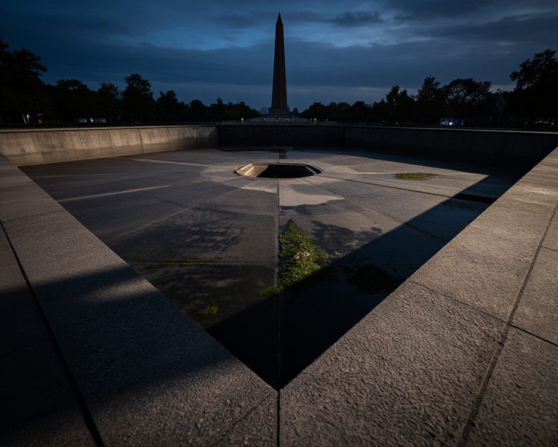 Empty Reflecting Pool Basin