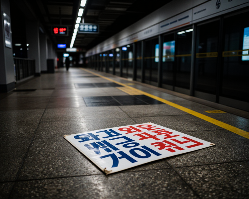 Subway Protest Tension