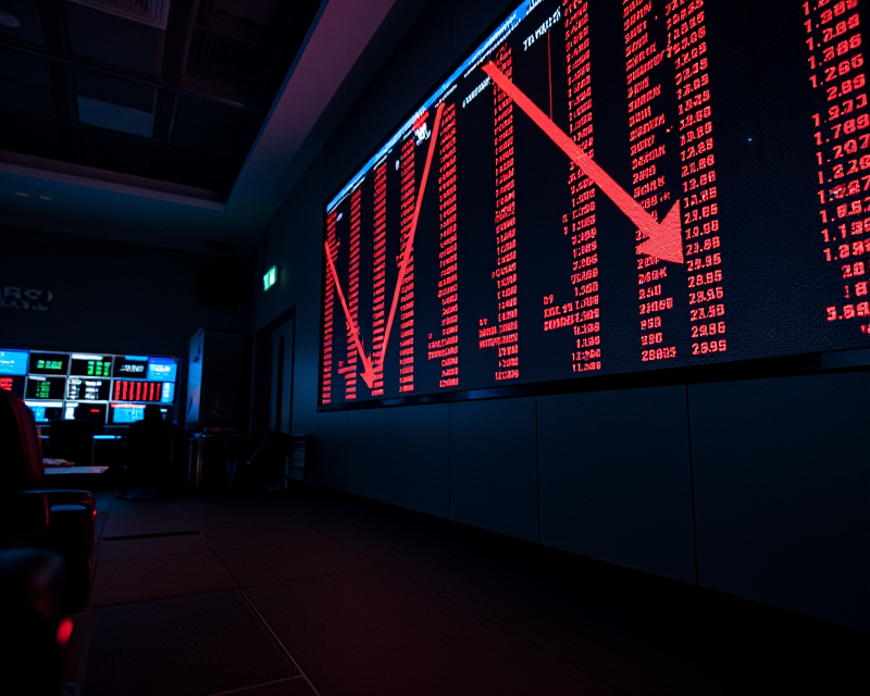 Cinematic Stock Market Decline